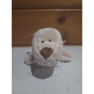 Nici Grey Seal 9" Soft Toy Plush Beanie Comforter E31